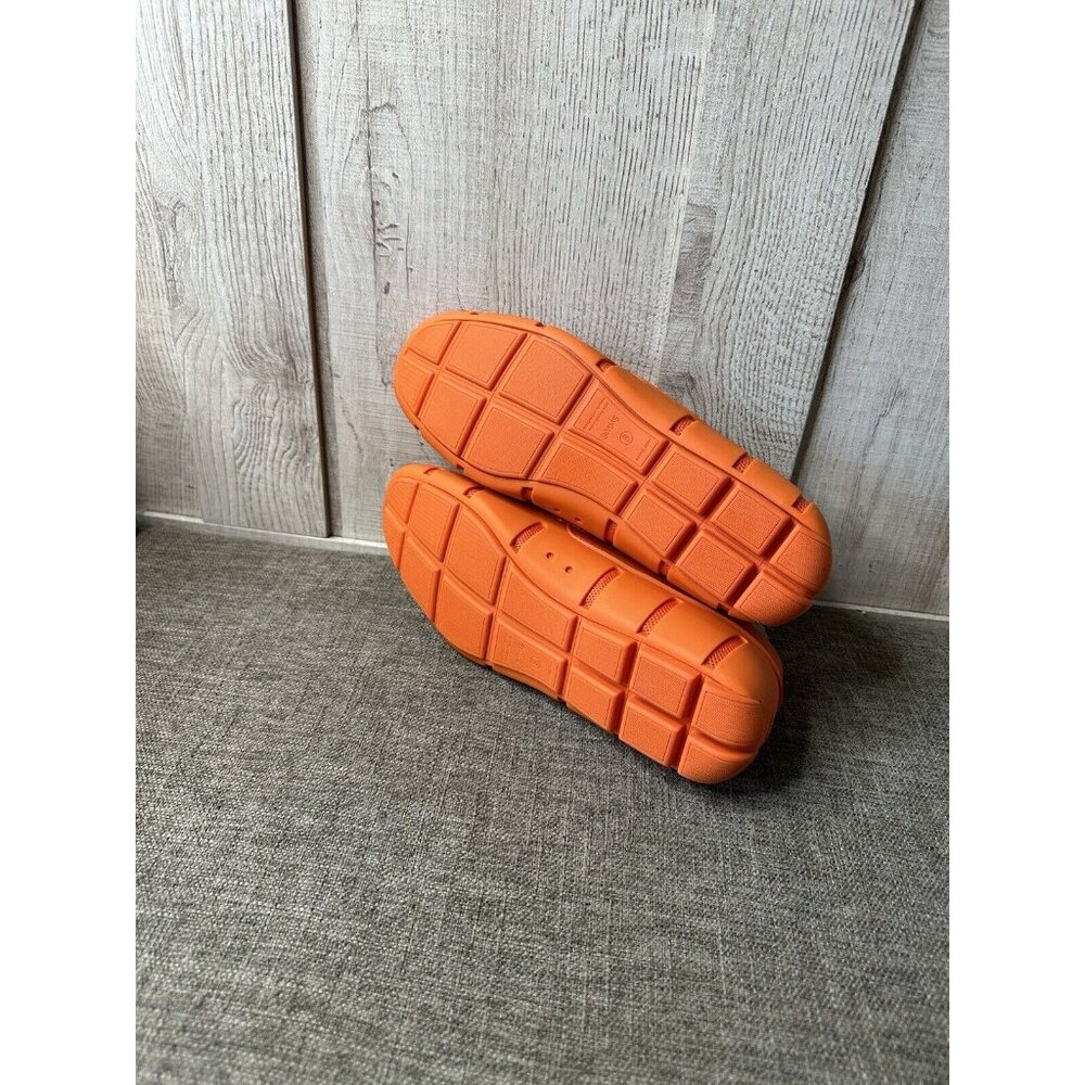 SWIMS Mens Penny Loafers Size 8 Machine Washable Boat Deck Orange Coral Shoes - Picture 6 of 11